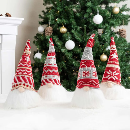 4pcs Light Up Christmas Gnome Decoration