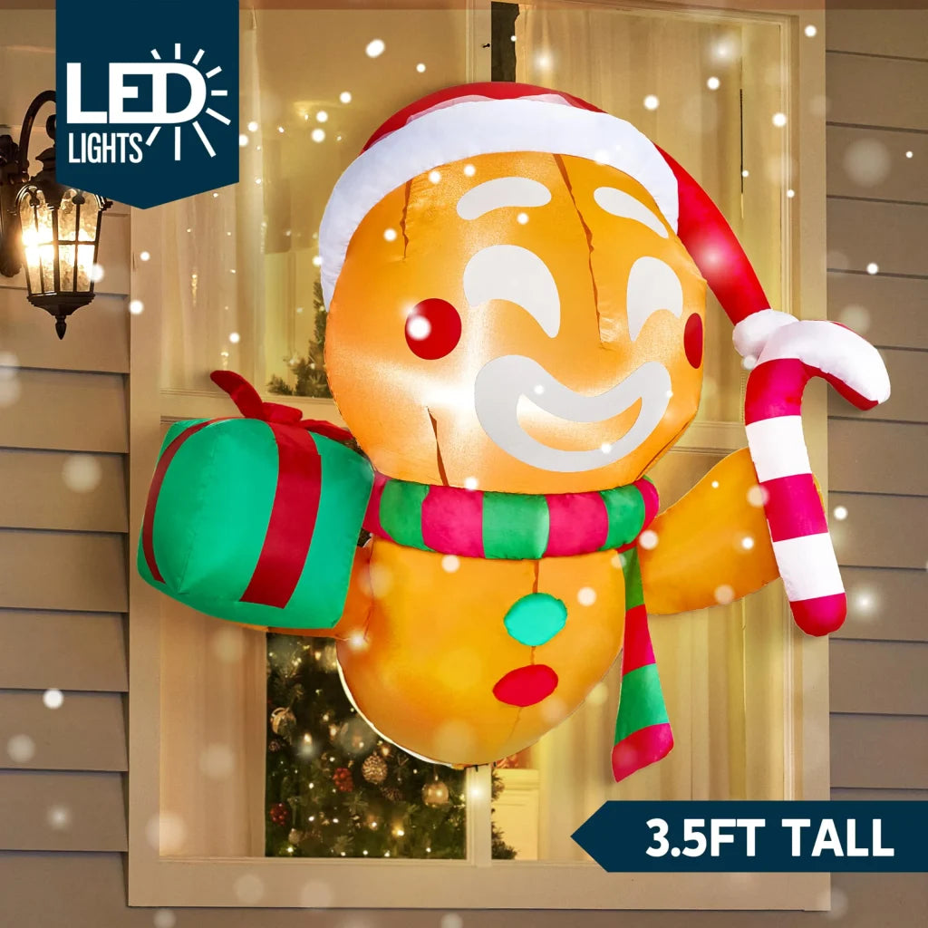 3.5ft Christmas Inflatable Gingerbread Man