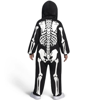 Kids Skeleton Jumpsuit Pajama Costume