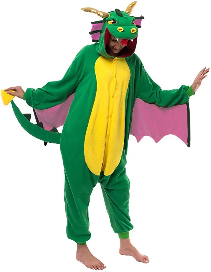 Adult Dragon Pajamas Halloween Costume