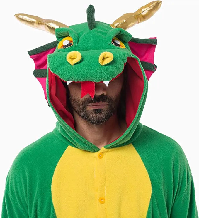 Adult Dragon Pajamas Halloween Costume