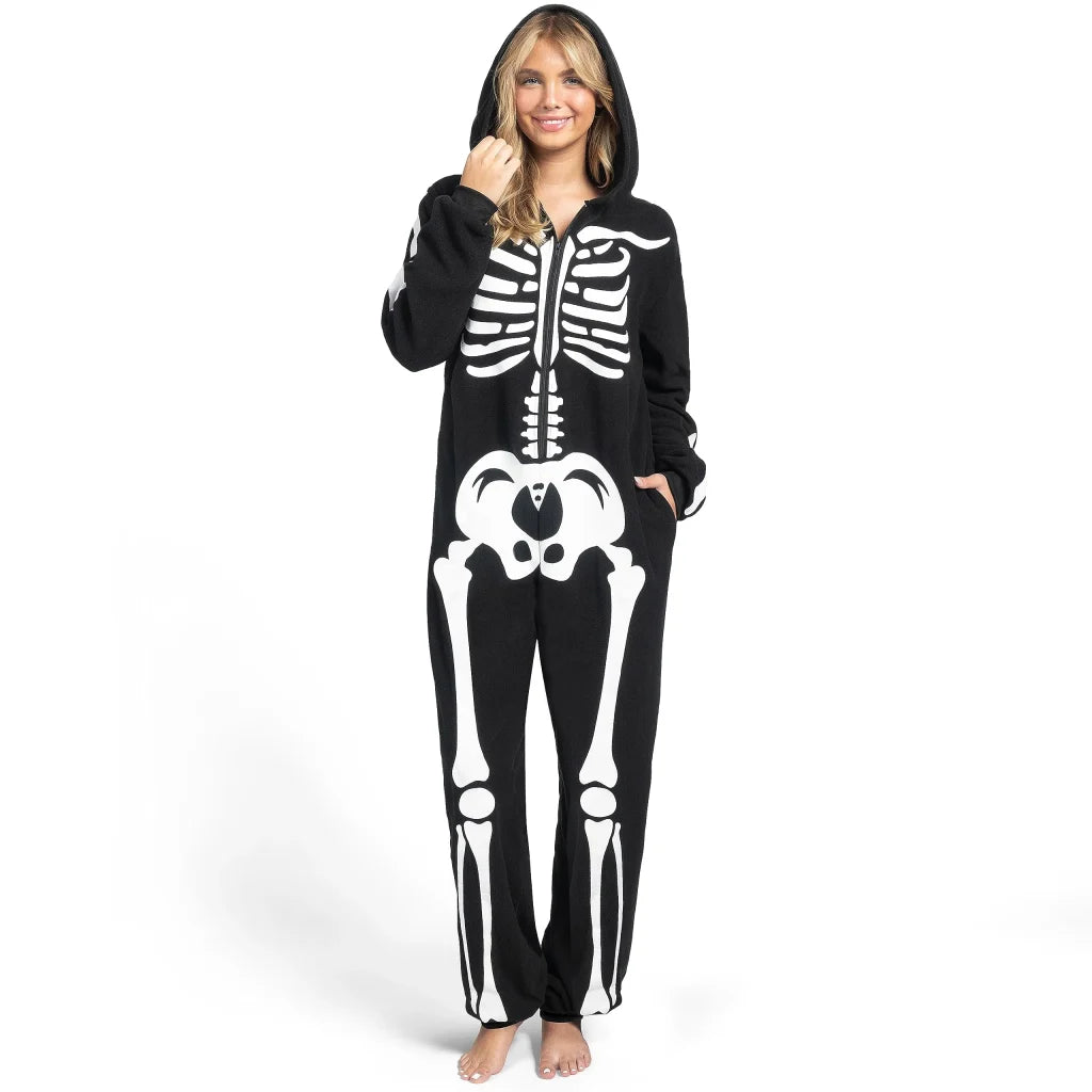 Adult Glow in the Dark Skeleton Halloween Costume