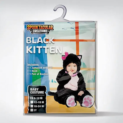 Baby Black Kitten Halloween Costume