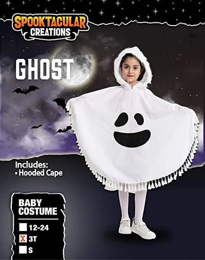 Girls White Ghost Dress Halloween Costume