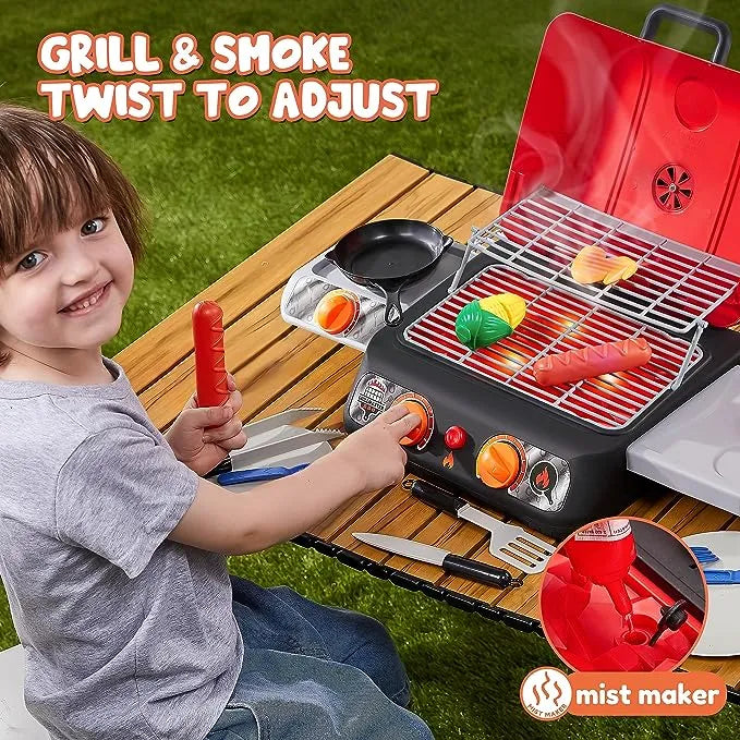 Kids 2pcs Barbecue Grill Playset