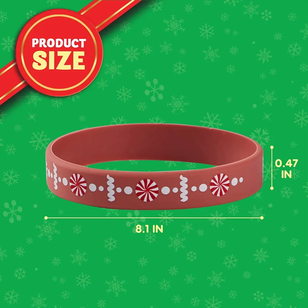 48pcs Christmas Rubber Wristbands