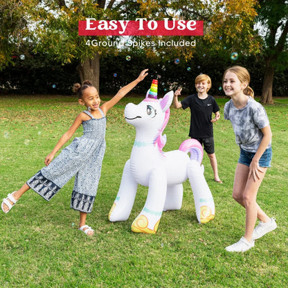 40in inflatable ride a unicorn costume Automatic Bubble Machine