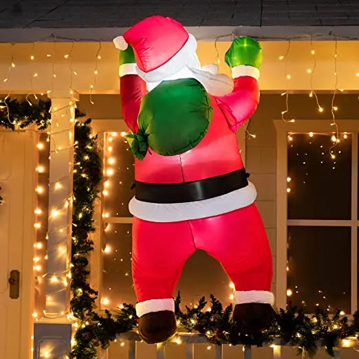 5.5ft Christmas Hanging Santa Inflatable Decoration