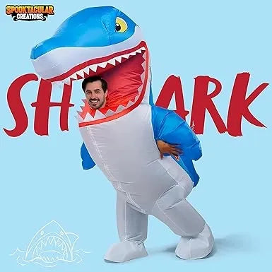 Deluxe Halloween Inflatable Shark Costume