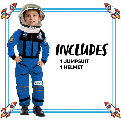 Kids Blue Astronaut Halloween Costume