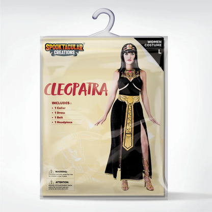 Women Black Cleopatra Dress Costume Set