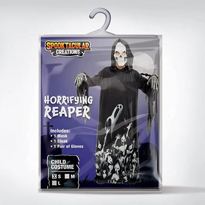 Kids Glow in the Dark Grim Reaper Halloween Costume