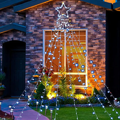 335 LED Warm White Star String Lights 16.4ft