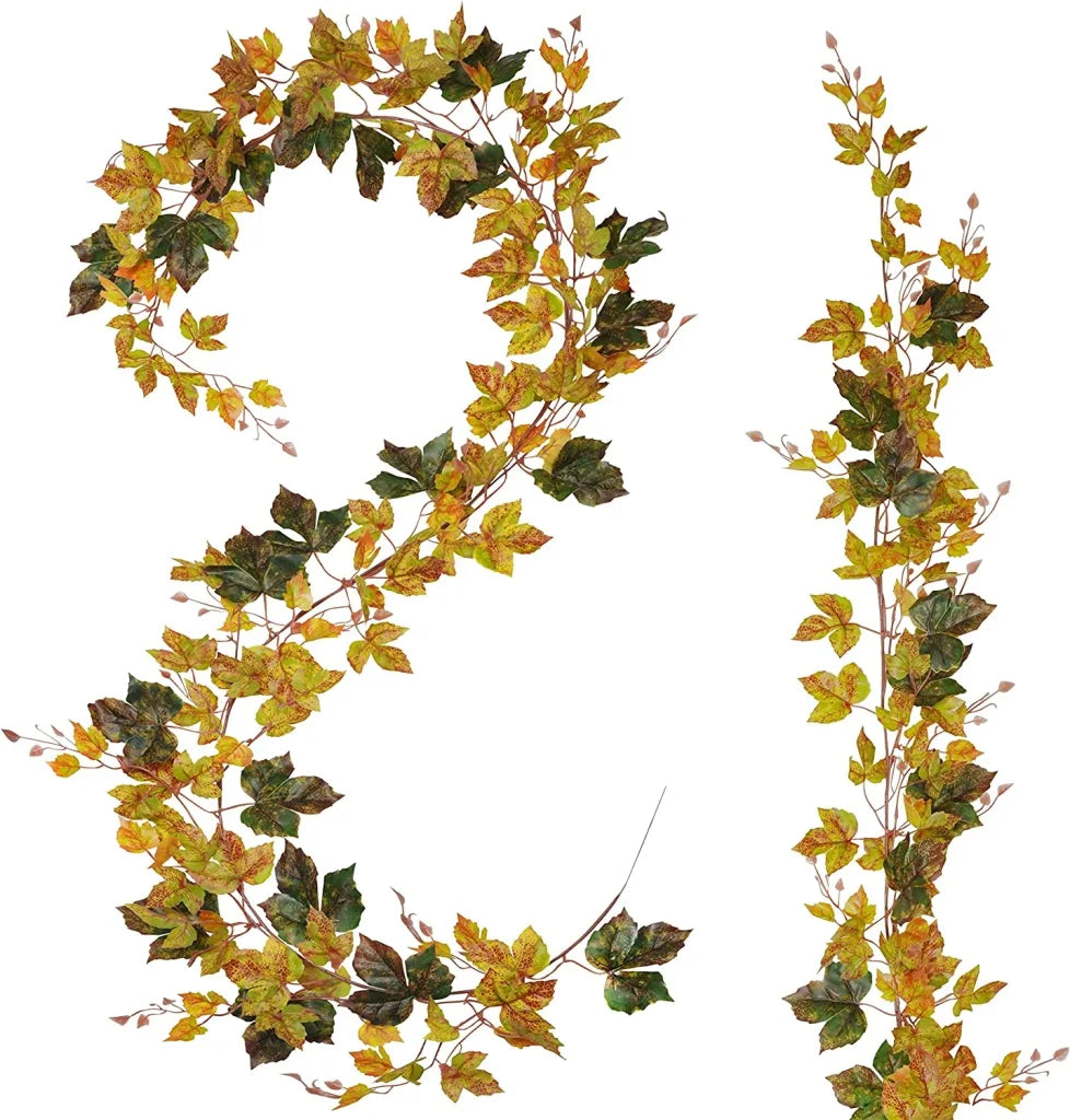 2Pcs Fall Maple Garland