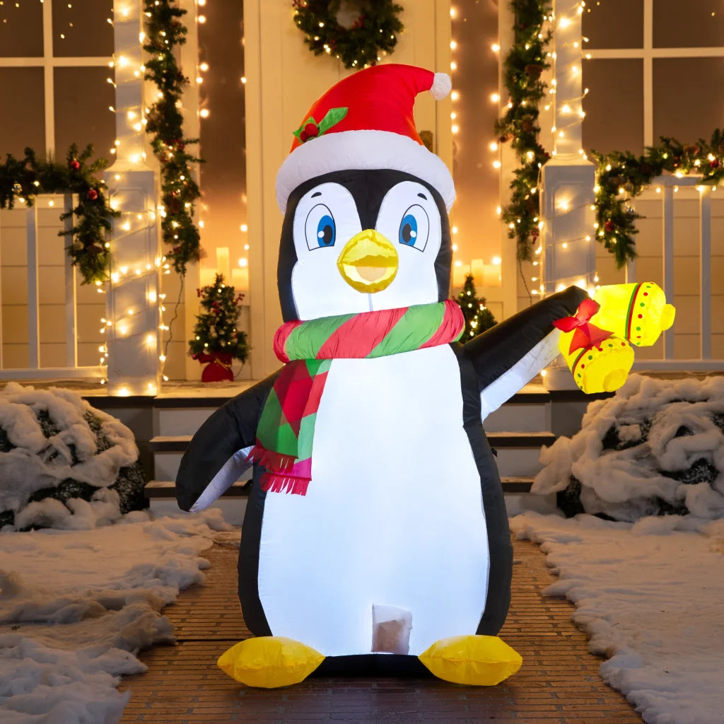 5ft LED Inflatable Penguin Christmas Decoration