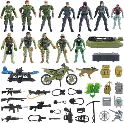 24 Days Christmas Advent calendar with Military Army Man