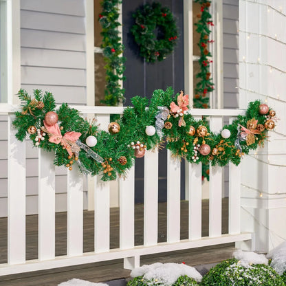 6ft Christmas Garland with 50 LED Lights