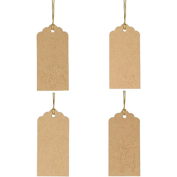 200pcs Assorted Paper Kraft Gift Tags