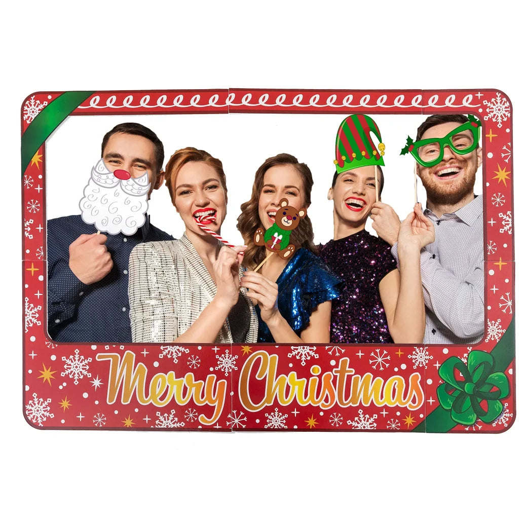 Christmas Photobooth Props With Frame