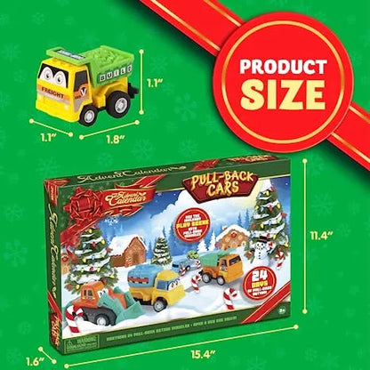 Christmas Kids Advent Calendar with 24 Different Vehicles