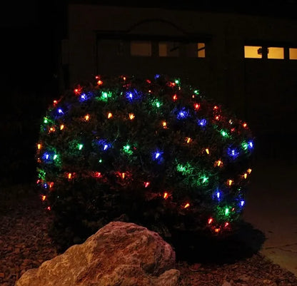 100 LED Pure White Warm White and Multicolor Christmas Net Lights