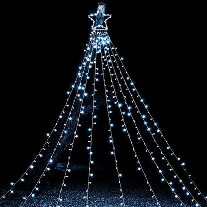 335 LED Warm White Star String Lights 16.4ft