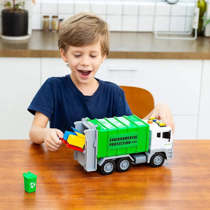 Jumbo Garbage Truck Toy with Lights & Sounds 12.5in