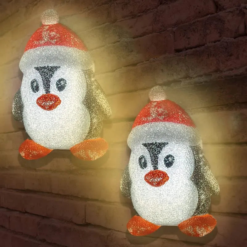 2pcs Penguin Porch Light Cover