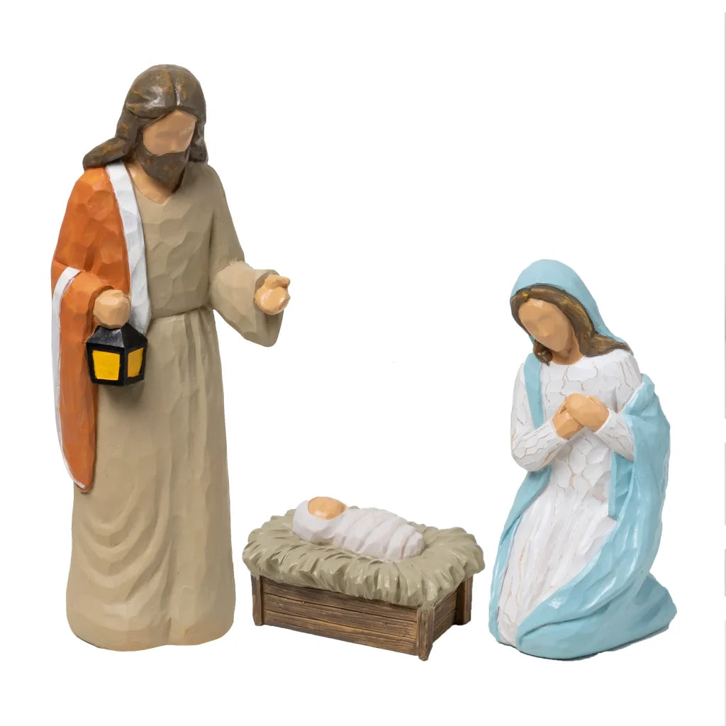 5pcs Resin Holy Family Nativity Figurines