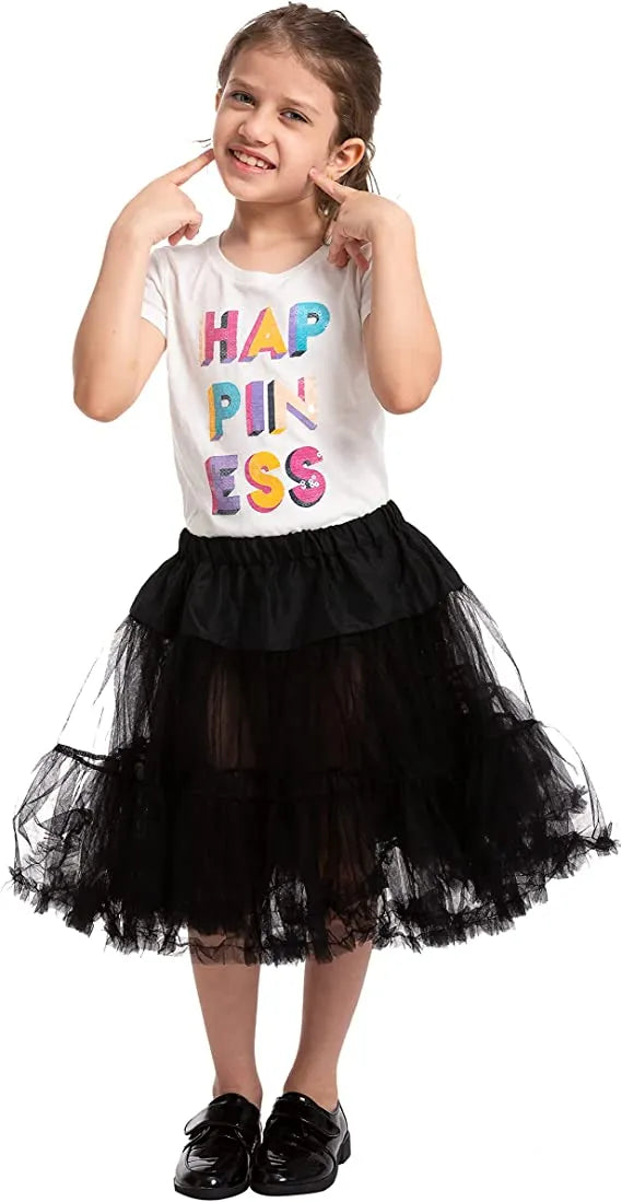 Womens Halloween Black Tutu Skirt