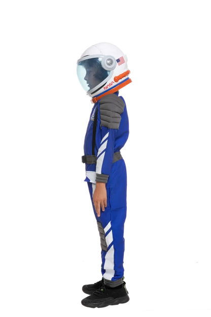 Kids Blue NASA Pilot Astronaut Halloween Costume