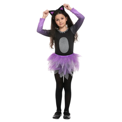 Girls Cat Tutu Skirt Halloween Costume