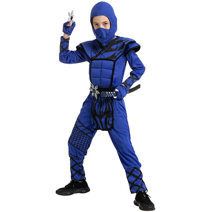 Boys Blue Dragon Ninja Halloween Costume