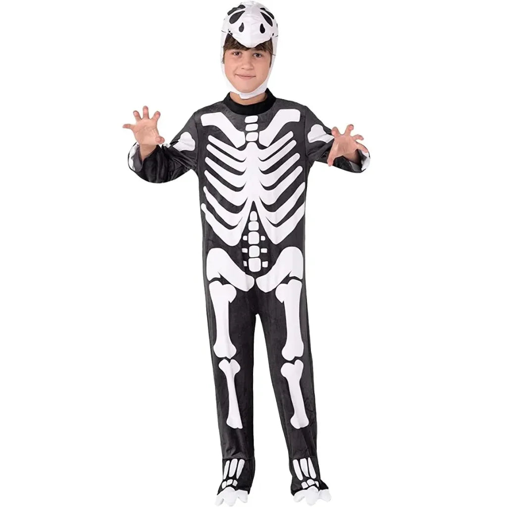 Kids T rex Skeleton Halloween Costume