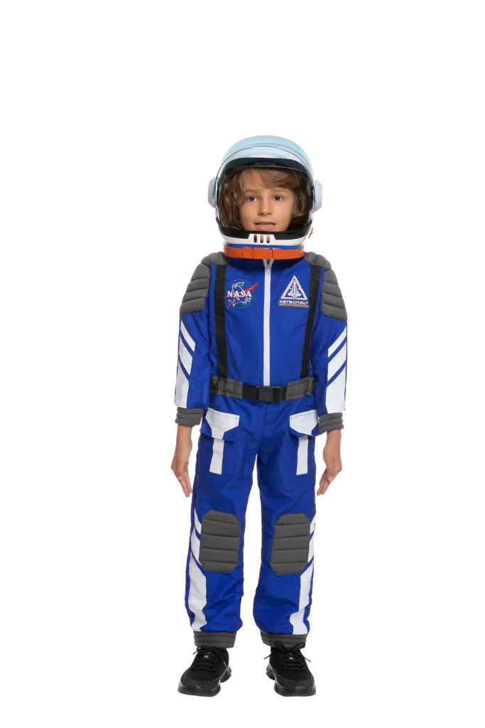 Kids Blue NASA Pilot Astronaut Halloween Costume