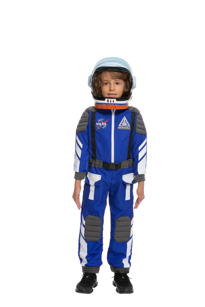 Kids Blue NASA Pilot Astronaut Halloween Costume