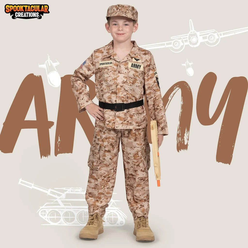 Boys Army Soldier Military Costume