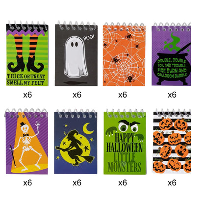 48pcs Spooky Notepad Halloween Party Favors