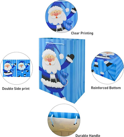 24pcs Blue Themed Christmas Gift Bags