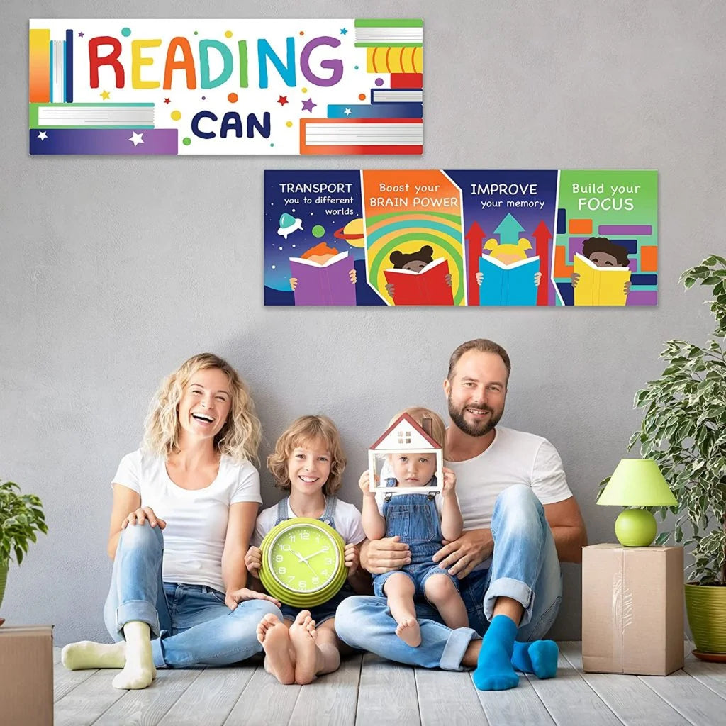 Classroom Reading Poster, 2 Pcs