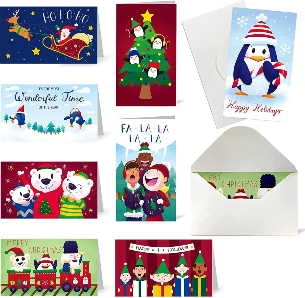 48pcs Christmas Gift Card Holder with Envelopes