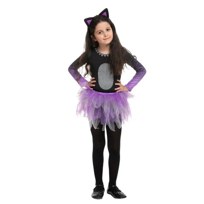 Girls Cat Tutu Skirt Halloween Costume