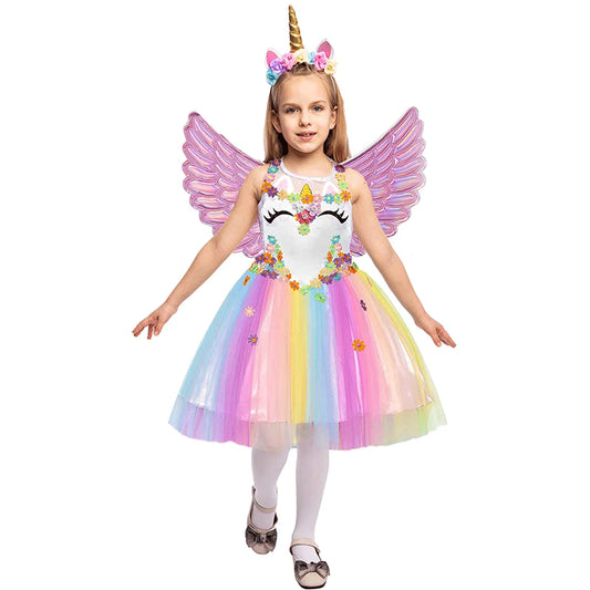 Girls Unicorn Princess Halloween Costume