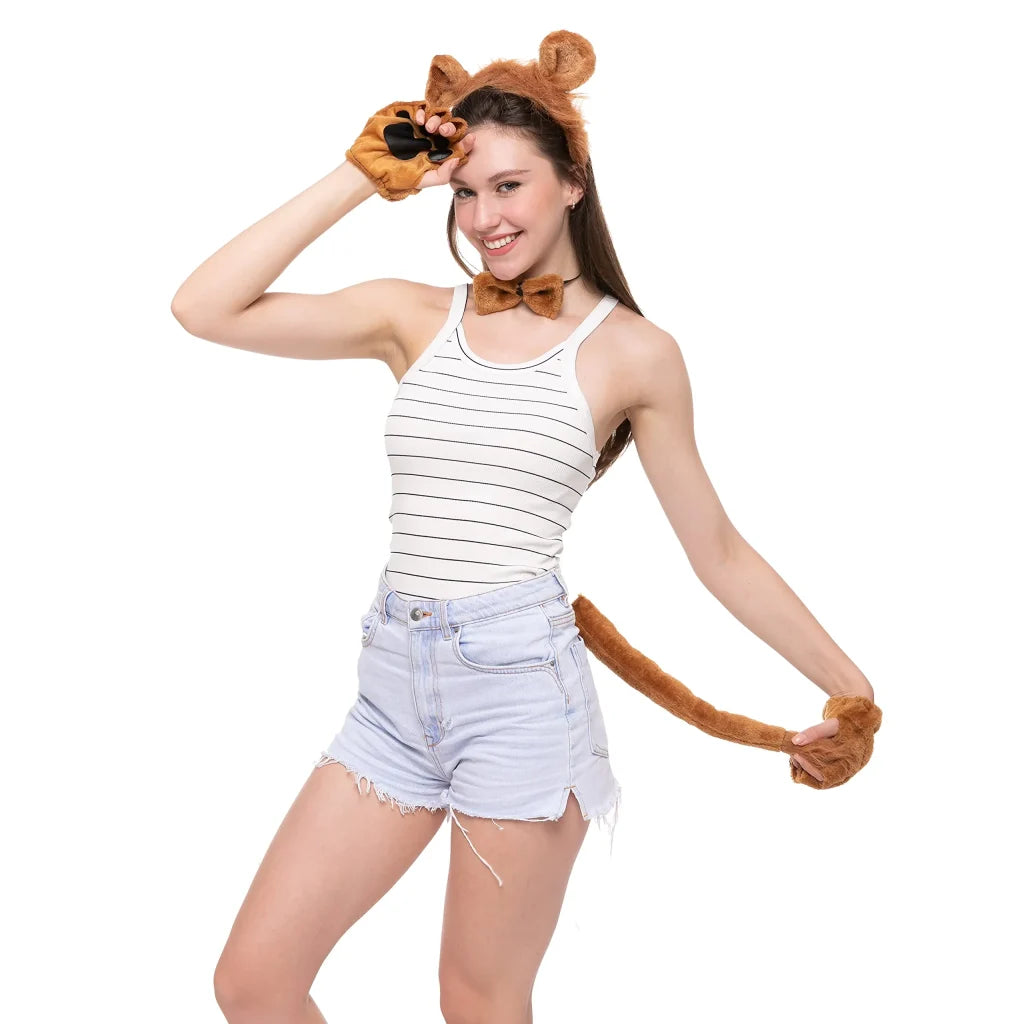 5pcs Lion Halloween Costume Accessories Set