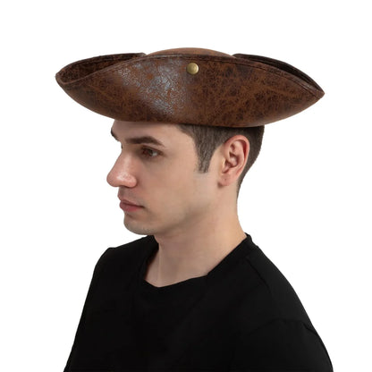 Adult Pirate Leather Hat